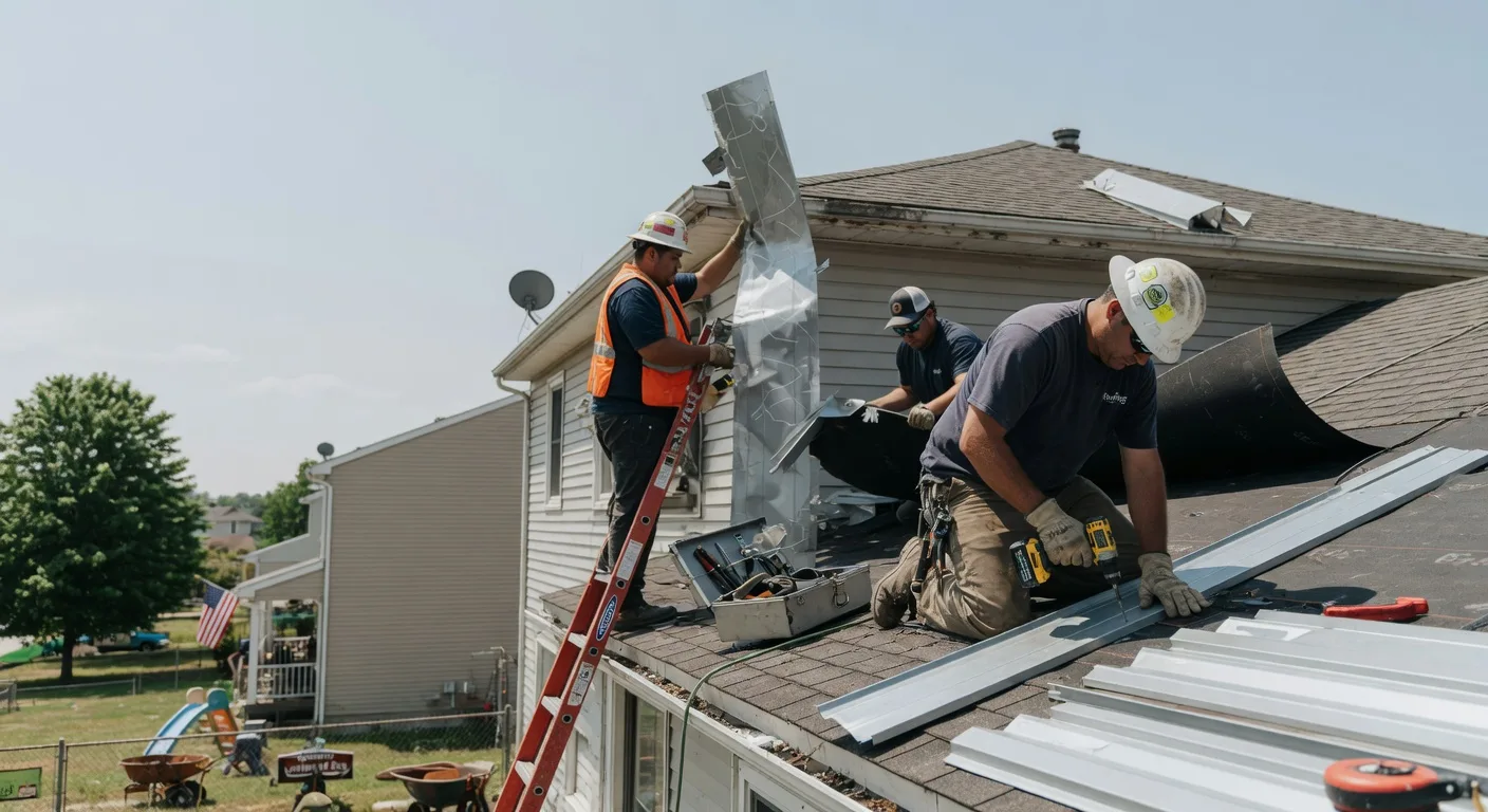 Storm Damage Metal Roof Repair in Rifton, NY